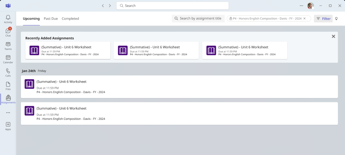 Microsoft Teams Project Screenshot